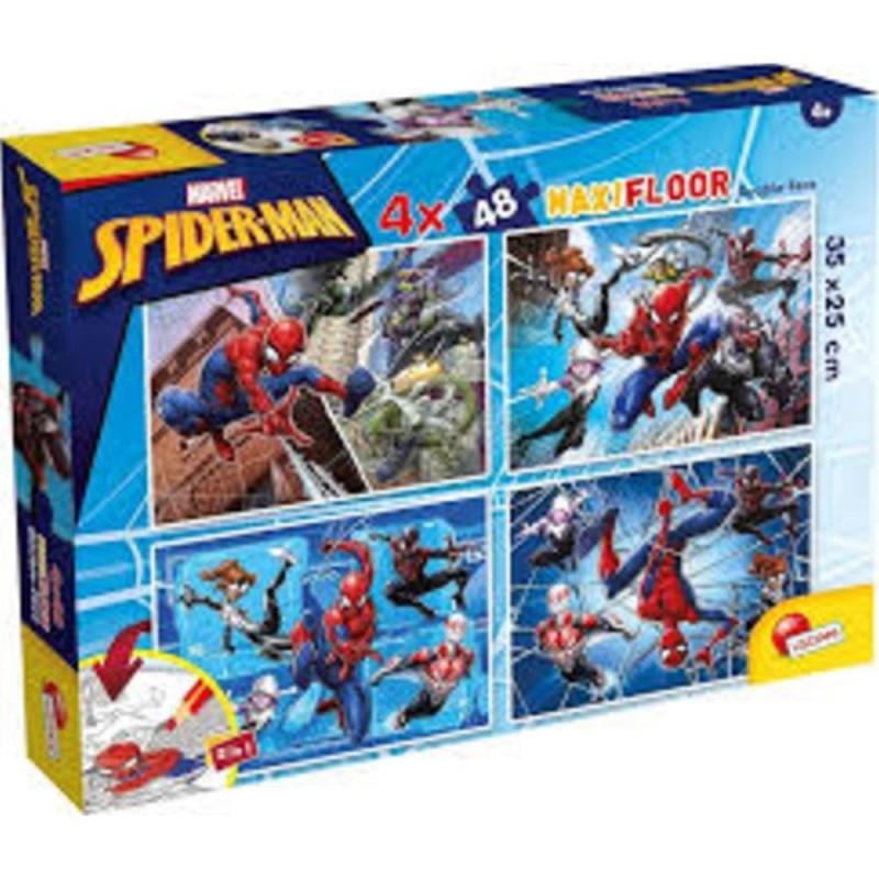 Puzzle DF MaxiFloor 4*48pcs Spider-Man 100385