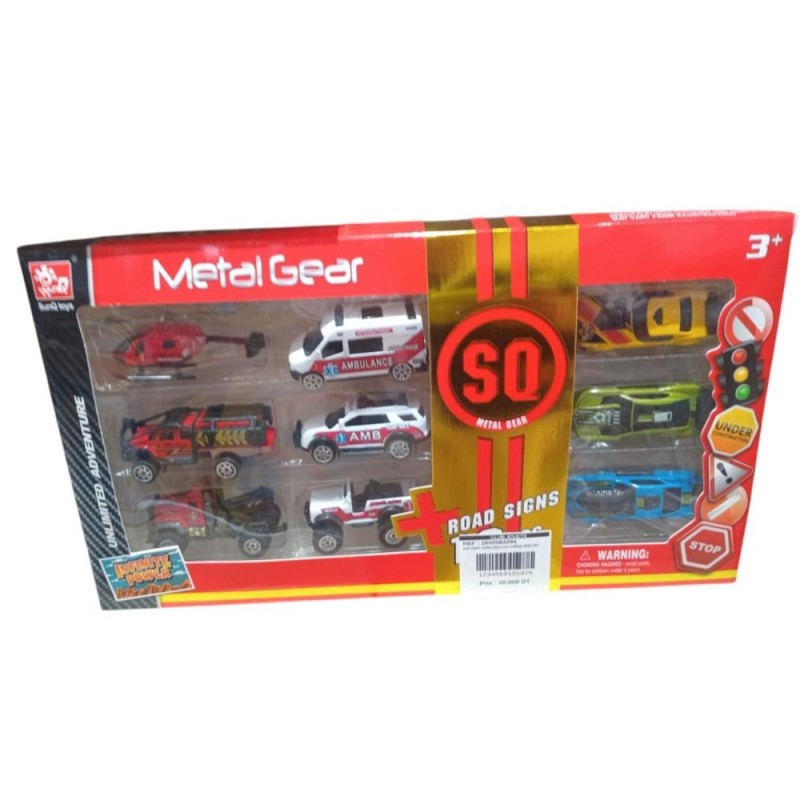 set mini vehicules en coffret 806195