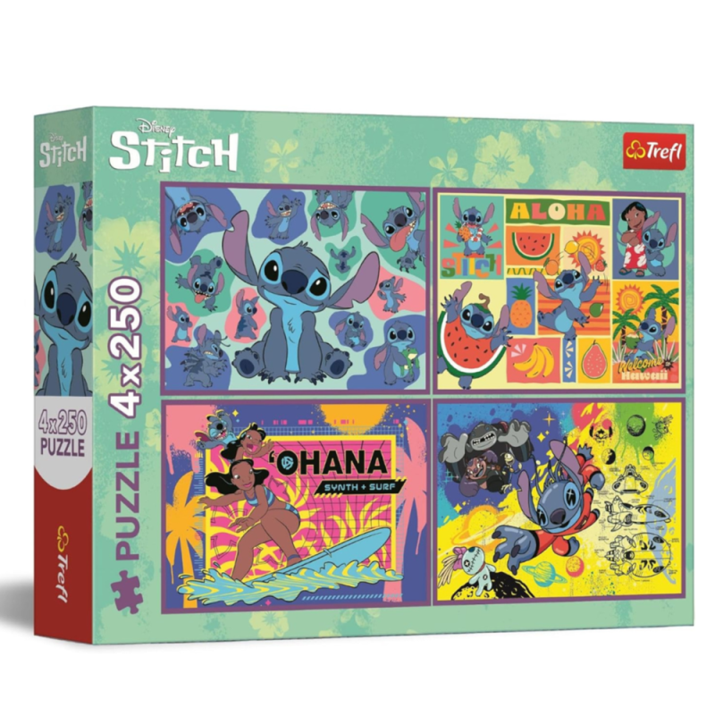 [1650564117] Puzzles 4x250 Disney Lilo and Stitch 13311
