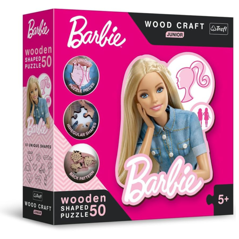 [1650564136] Puzzles 50 Wood Craft Junior Beautiful Barbie 20201