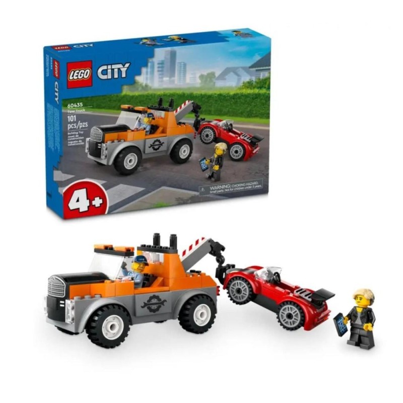 Jouet de construction LEGO City 60435 Dépanneuse et Voiture de Sport