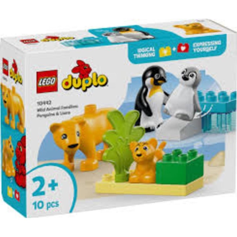 LEGO DUPLO 10442 Familles d’animaux sauvages pingouins et lions
