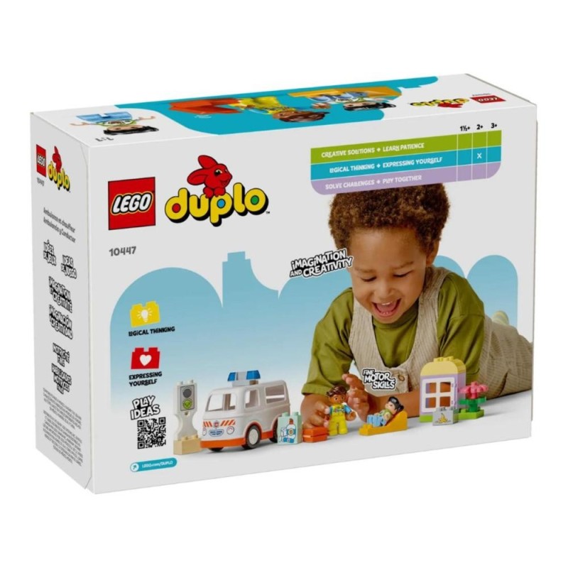 [1650564914] Jouet éducatif LEGO DUPLO 10447 L’ambulance et Le chauffeur