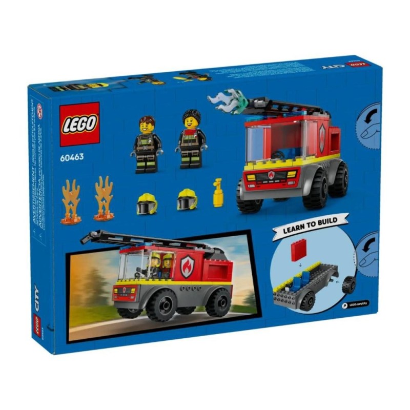 [1650564927] Jouet de construction LEGO City 60463 Camion de pompiers avec échelle