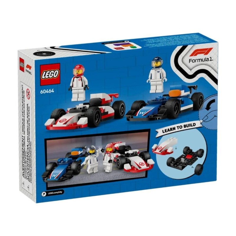 [1650564929] Set voitures de course LEGO 60464 City F1 Williams & Haas