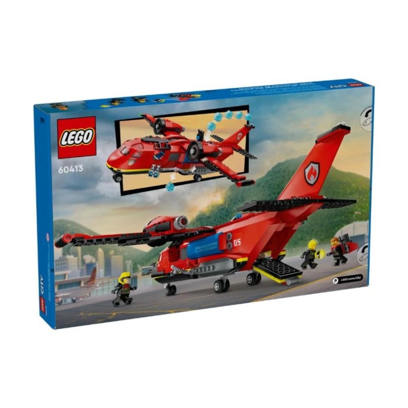 [1650564955] Jouet incendie LEGO City Avion de Sauvetage des Pompiers 60413