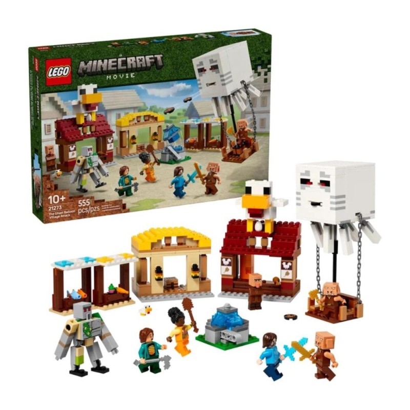 [16505650028] LEGO Minecraft 21273 Les Ghasts à l’Attaque du Village