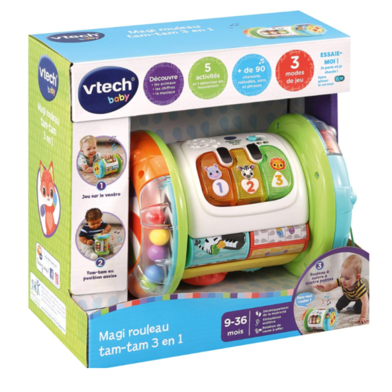VTech – Magi Rouleau 3 en 1 Tam-Tam (562605)