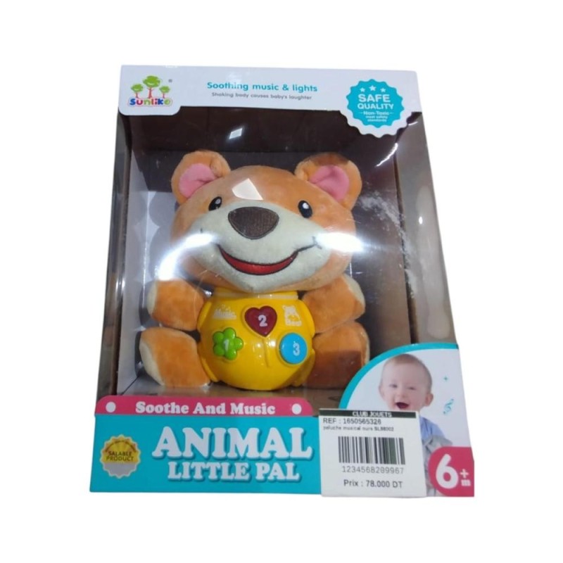 peluche musical ours SL88002