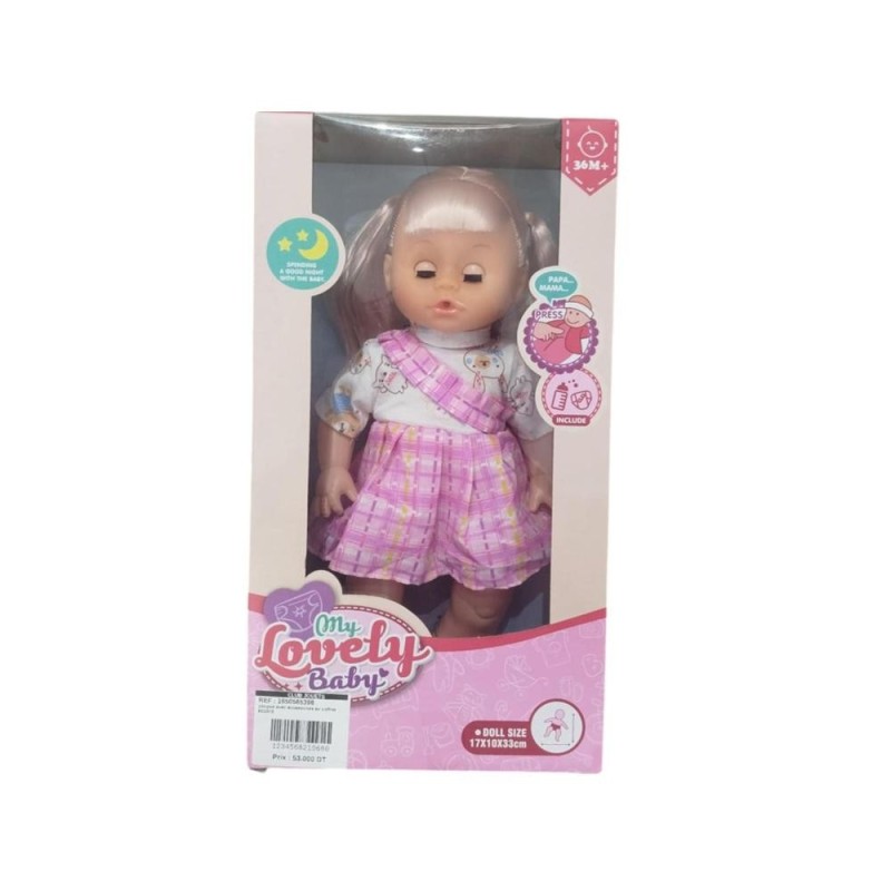 poupee avec accessoires en coffret 8033F3