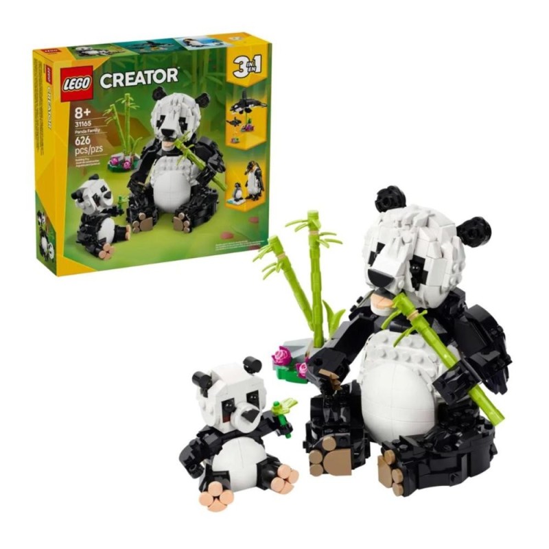 LEGO 31165 Creator 3-en-1 animaux sauvages la famille de pandas