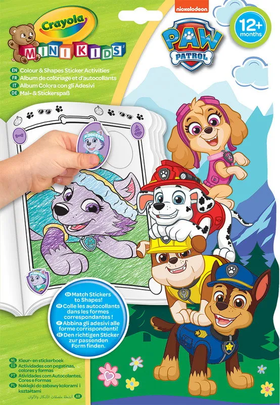 [1650565609] MK Paw Patrol Colour and Shapes Activity Book 81 1373G