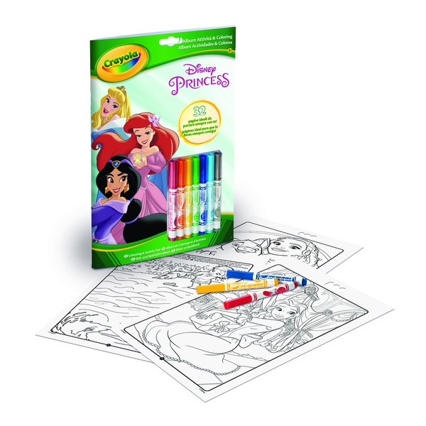 [1650565618] Livre d'activités et de coloriage Crayola Princesses Disney