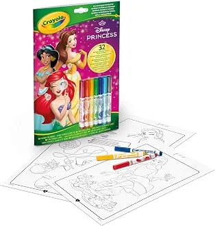[1650565618] Livre d'activités et de coloriage Crayola Princesses Disney