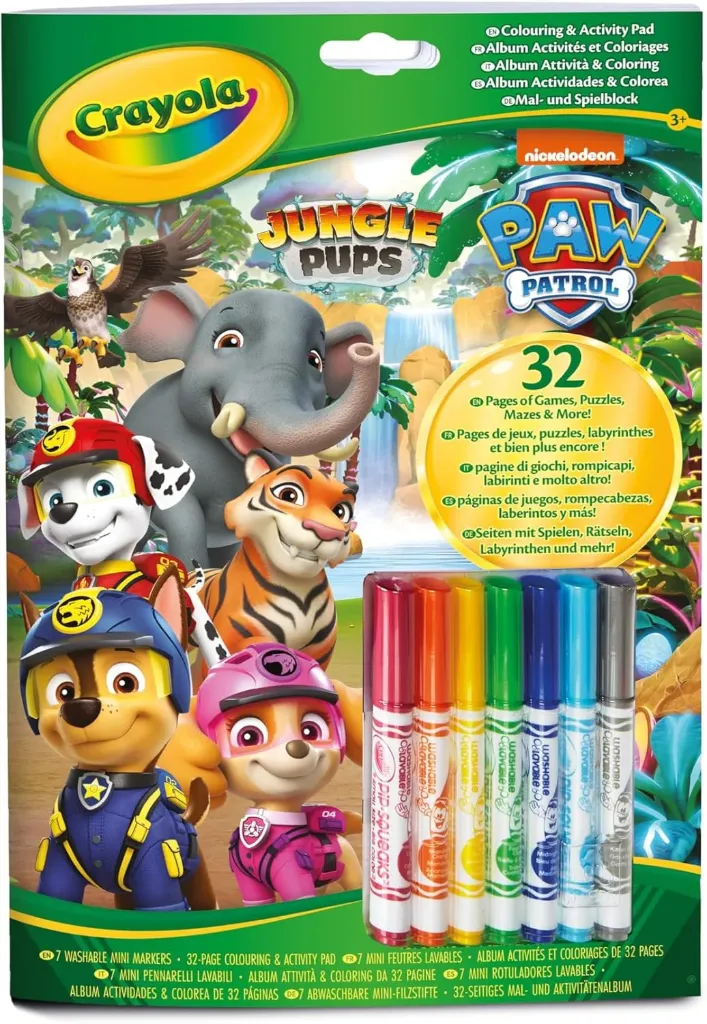 [1650565622] Bloc de coloriage et d'activités Crayola Paw Patrol