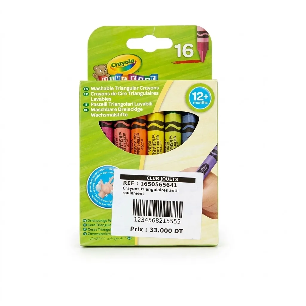 [1650565641] Crayons triangulaires anti-roulement