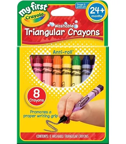 Crayons triangulaires anti-roulement