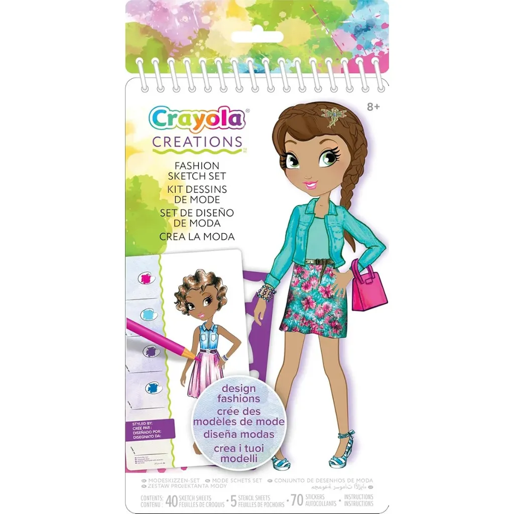 Crayola Creations Compact Fashion Sketch Portfolio 04 0476