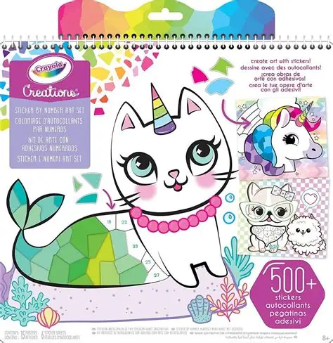 [1650565714] Crayola Creations Sticker by Number Art Set 2022 REFRESH 04 6229