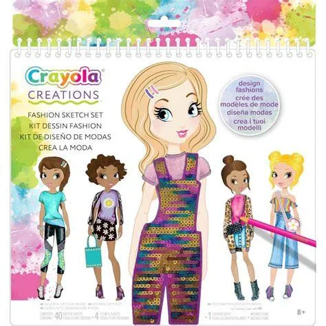 [1650565715] Crayola Creations Fashion Sketch Set 04 1178
