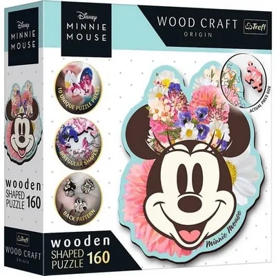 [1650566140] Puzzles 160 Wooden Shaped Minnie Mouse 20193