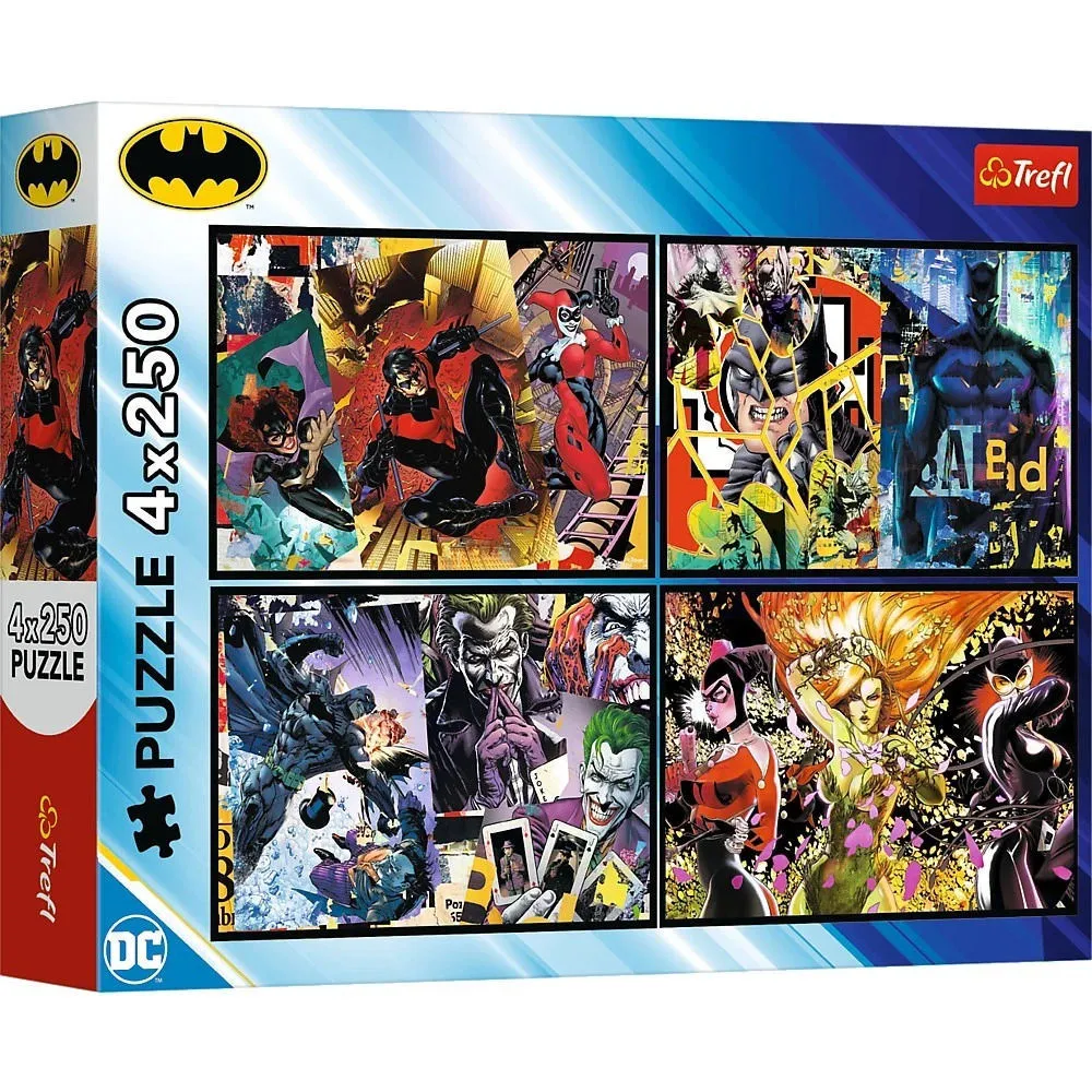 [1650566170] Puzzles 4x250 Batman in action 13310