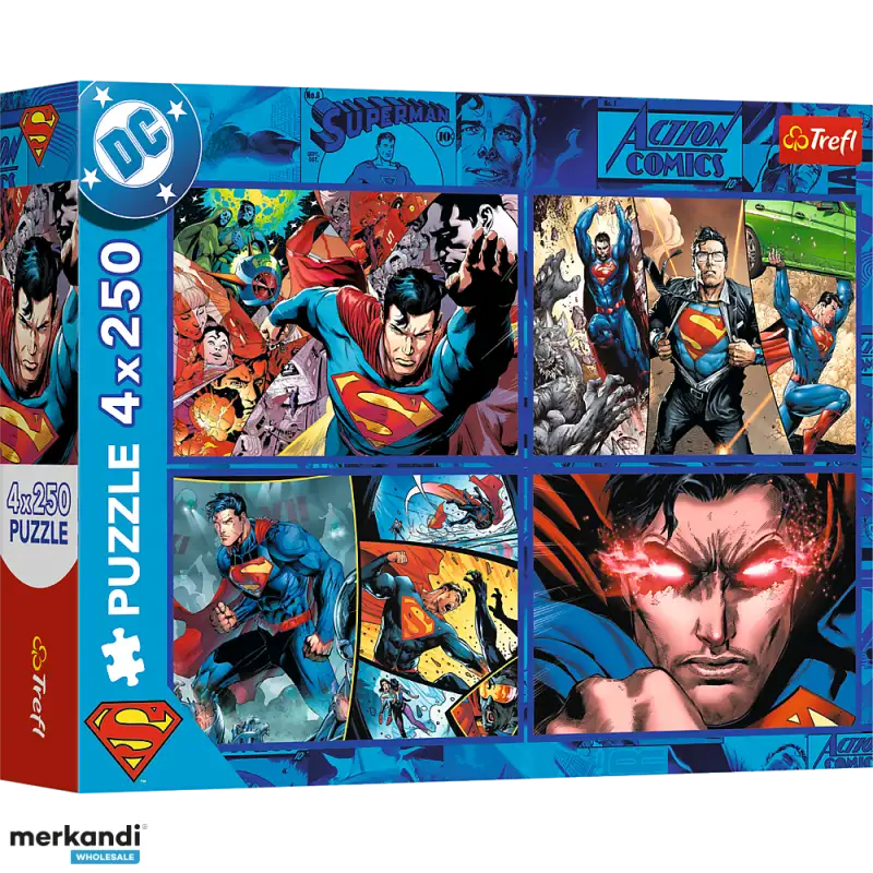 [1650566171] Puzzles 4x250 Warner Superman 13340