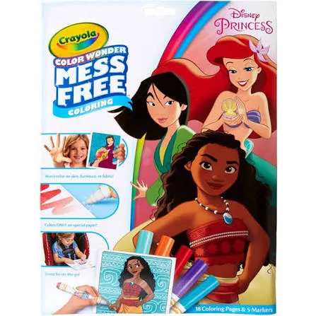 Color Wonder Set Disney Princess foldelope 4 mini BL markers 75 2813