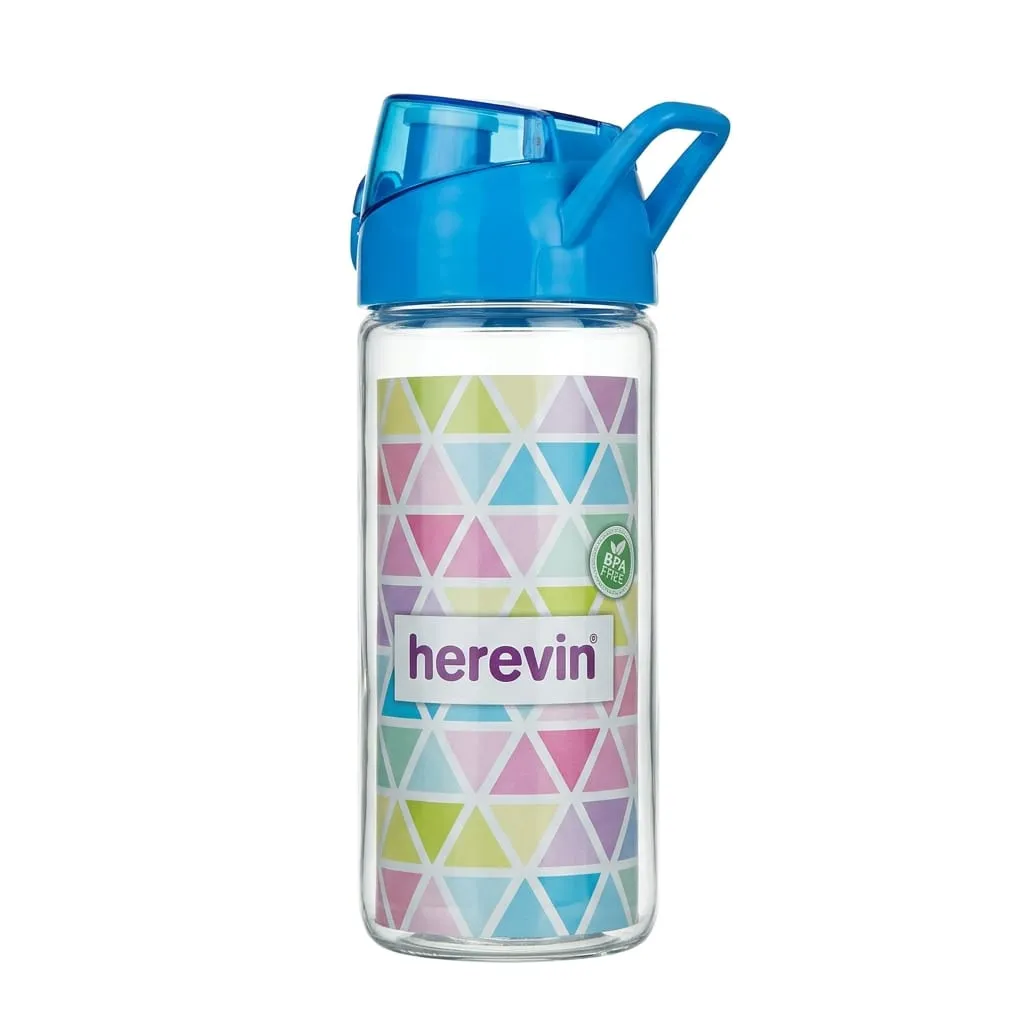 Gourde 500ml Glass Pinkavec Blueavec Green 111804 000
