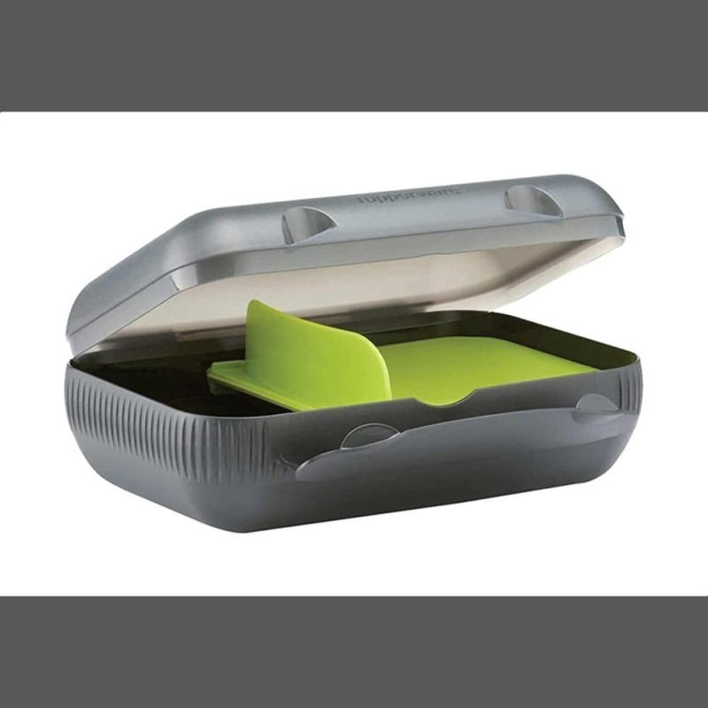 [1650566381] Lunch box opaque Peach Green Grey 161459 000