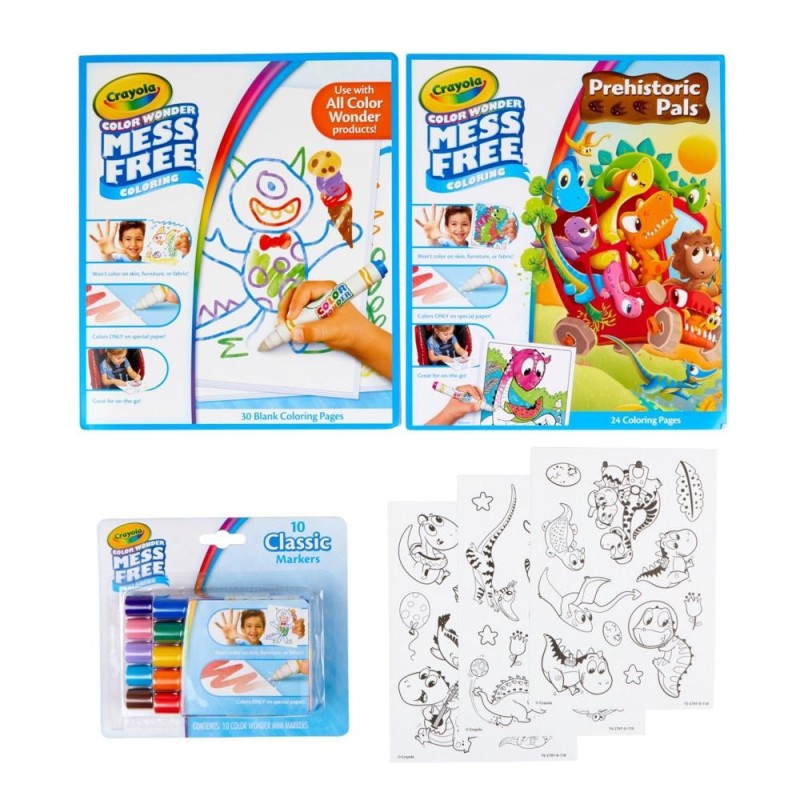 [1650566546] Color Wonder Coloring Set Prehistoric Pals 75 7158
