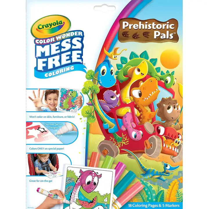 Color Wonder Coloring Set Prehistoric Pals 75 7158