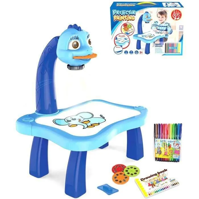 Table de coloriage avec projection projection Bleu 2509B743