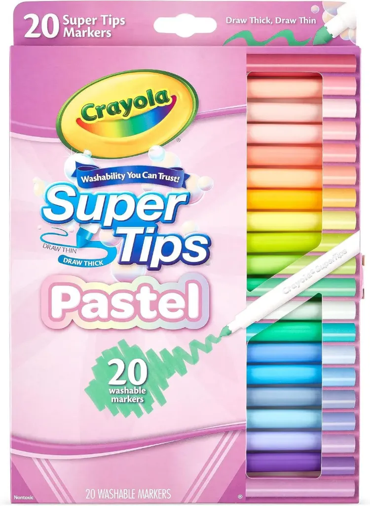 Pastel Supertips Washable Markers 20ct 58 7517