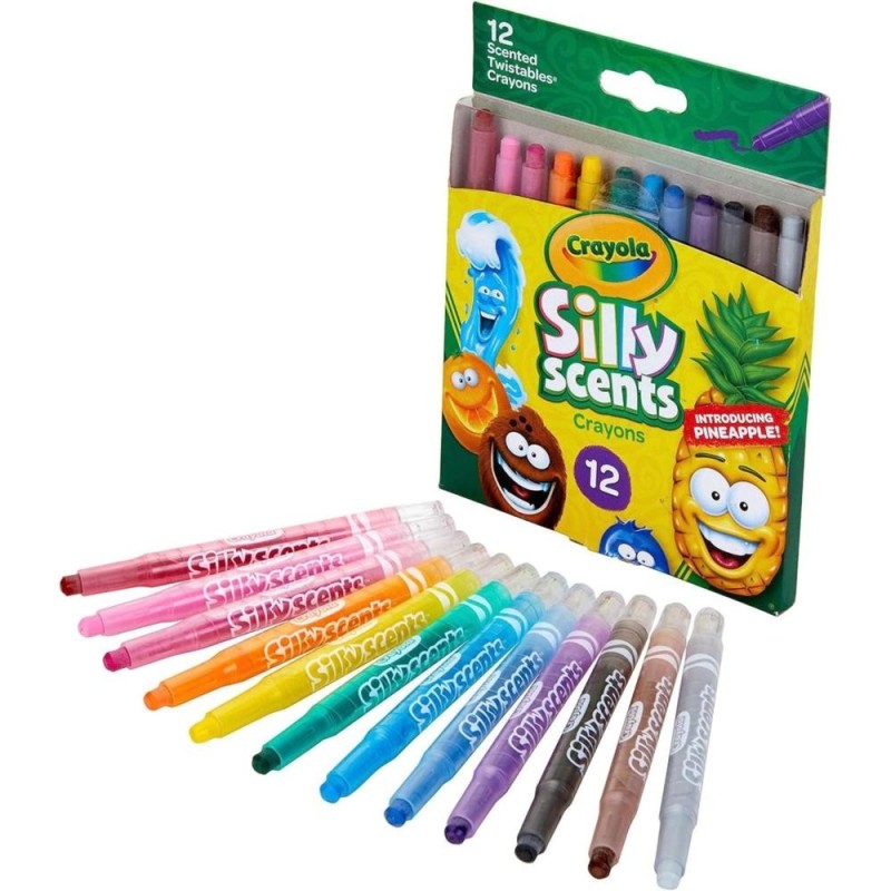[1650566715] Crayola Silly Scents Scented Twistable Crayons 12ct 52 9712