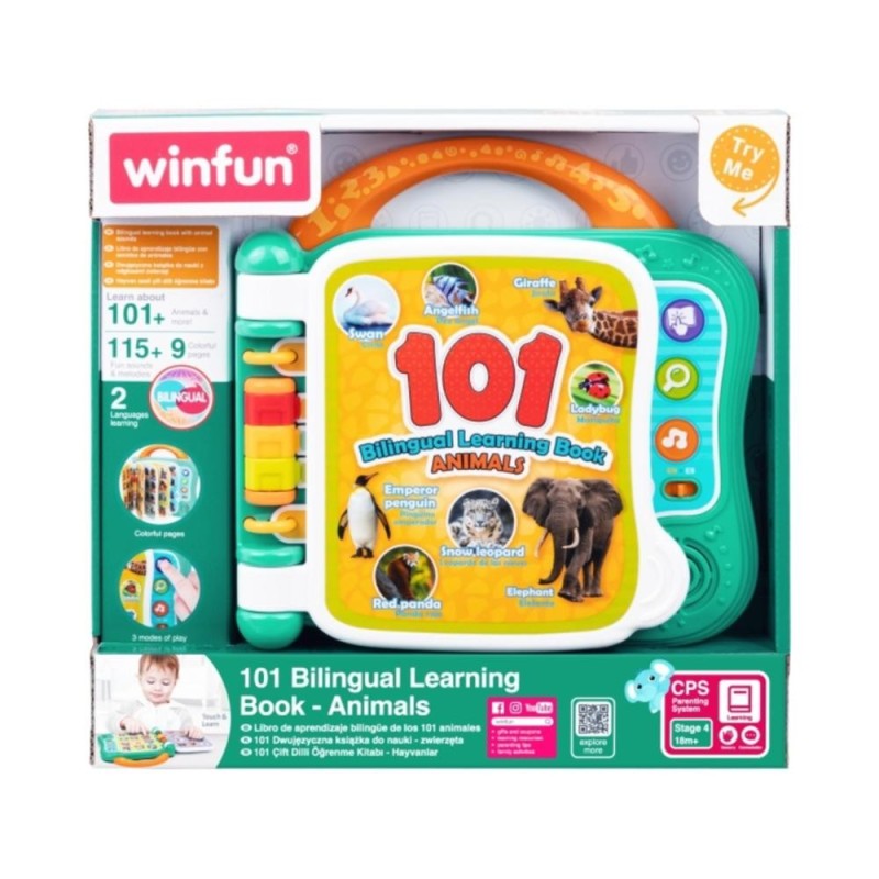 Livre d'Apprentissage Bilingue 101 Animaux 240402