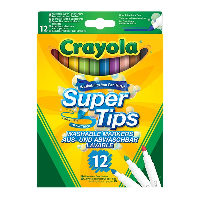 [1650566755] Supertips Washable Markers 12ct 25 7509