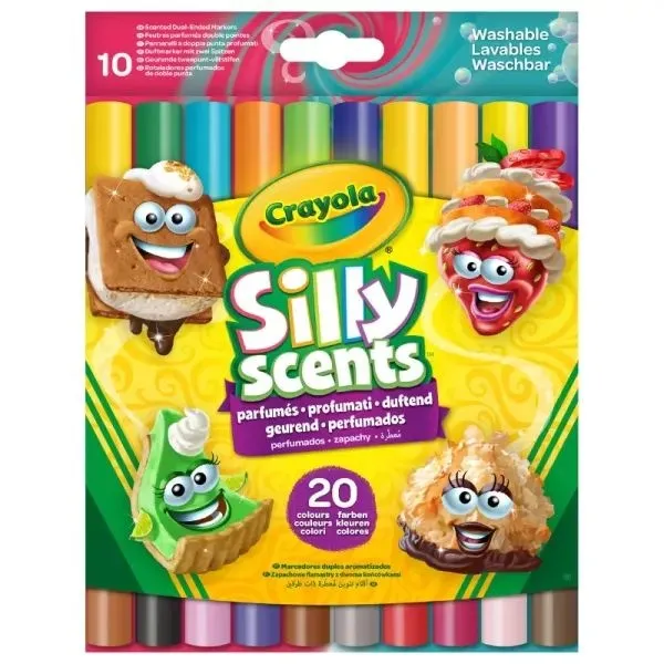 Crayola Silly Scents Double-tip broad line Markers 10ct x 2 tips 58 83