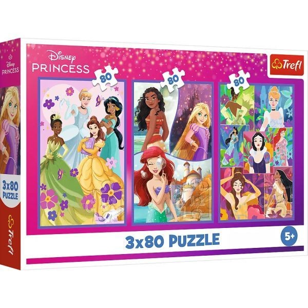 [1650567235] Puzzles 3x80 Princesses friends 34884