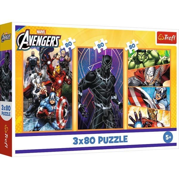 [1650567236] Puzzles 3x80 Marvel The Avengers 34883
