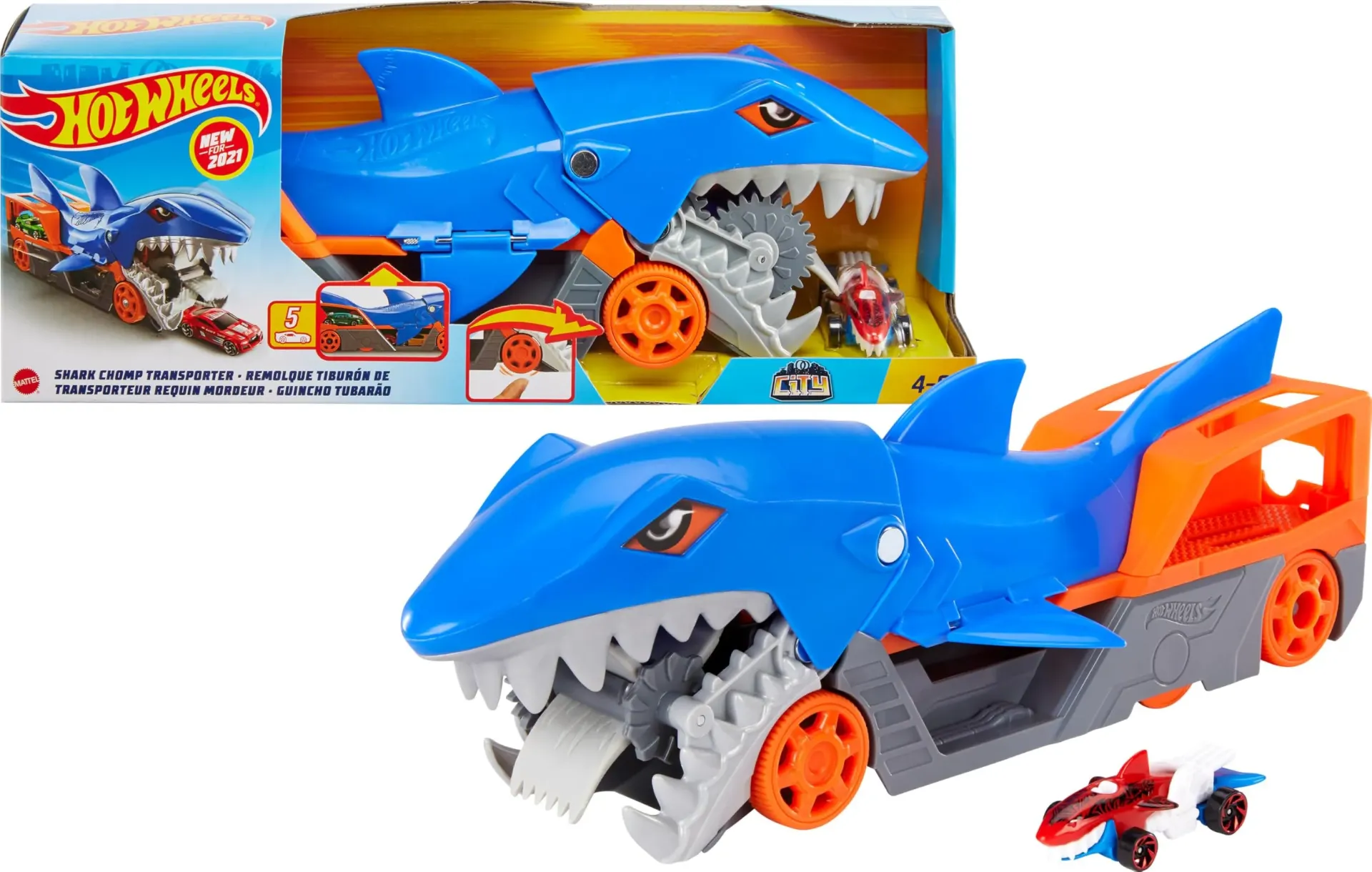 HW City Shark Chomp Transport GVG36