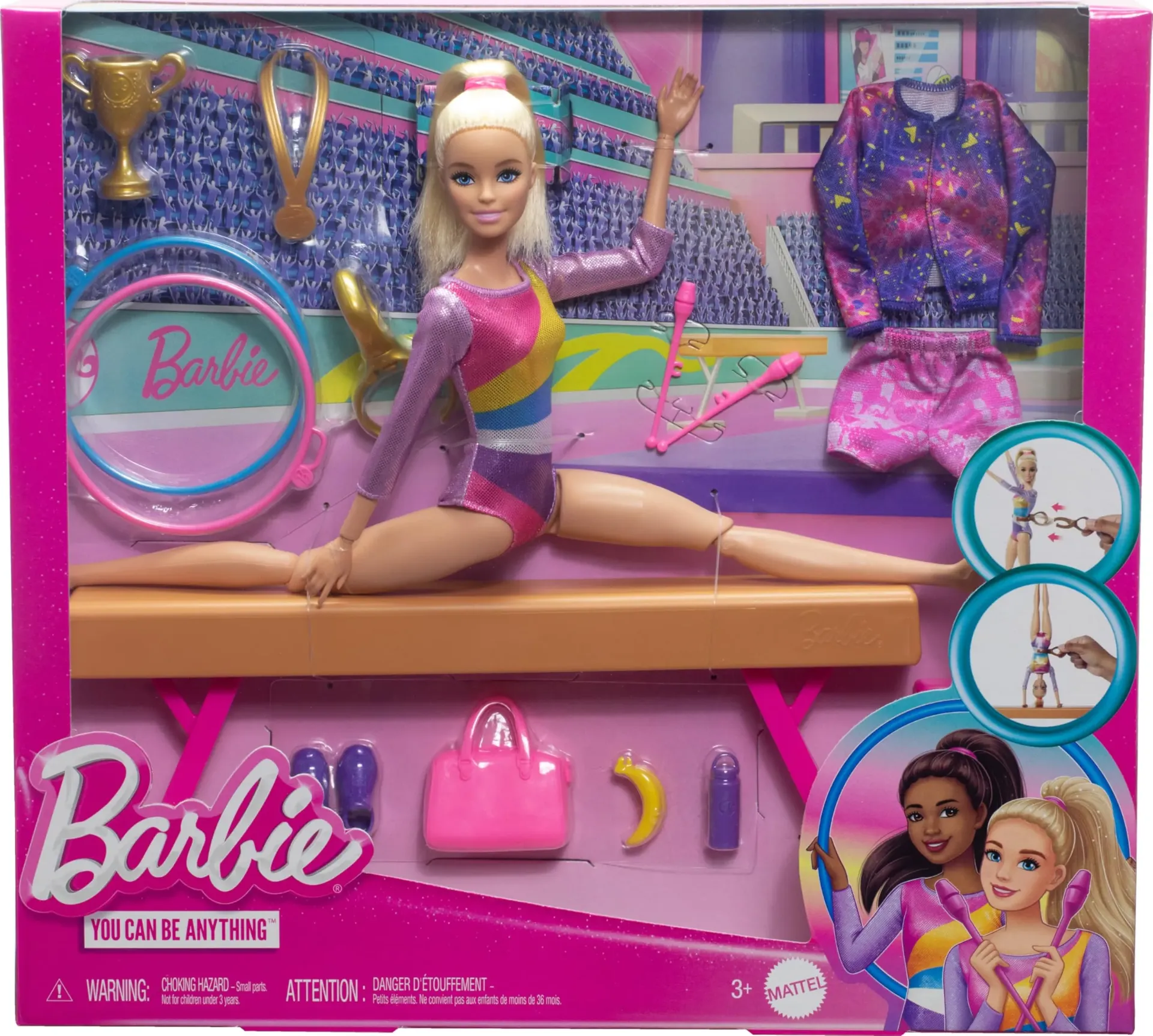 Barbie® Gymnastics Playset Refreshed HRG52