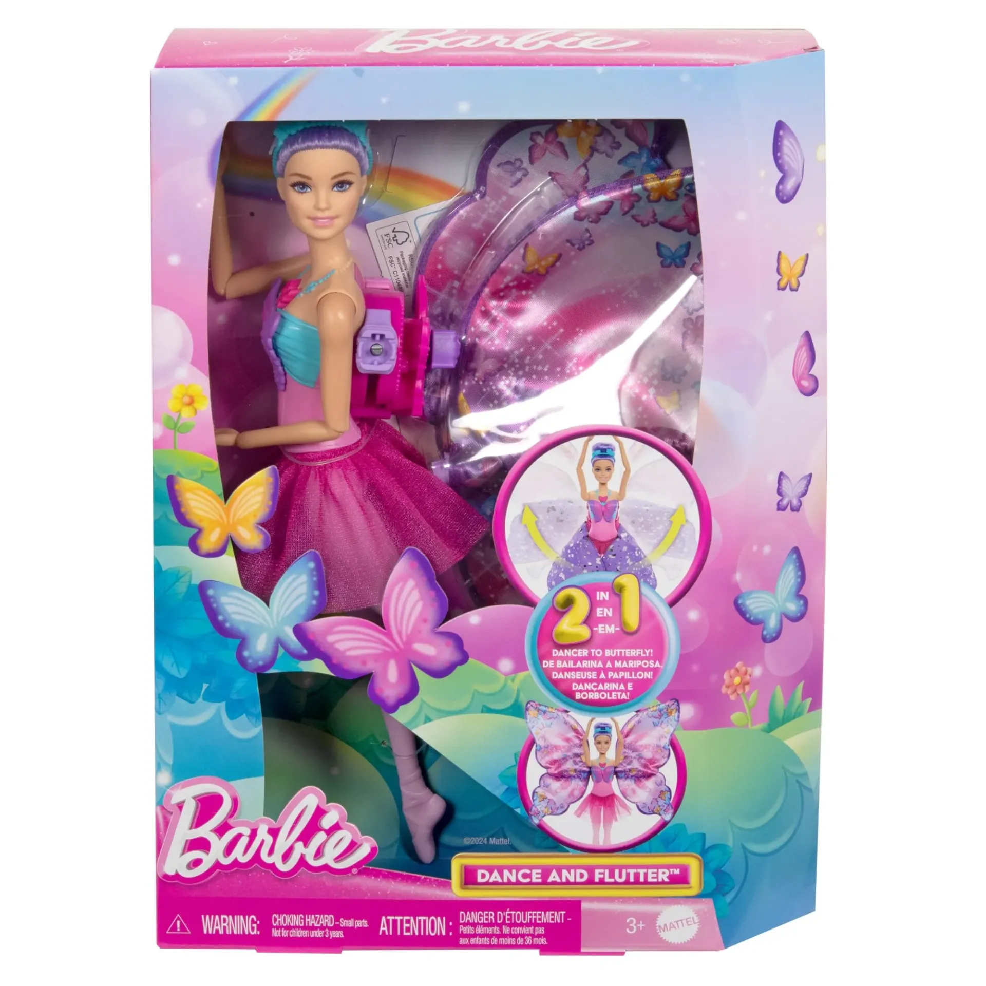 [1650568027] Barbieâ„¢ Dreamtopia Dance and Flutter Butterfly Doll HXJ10