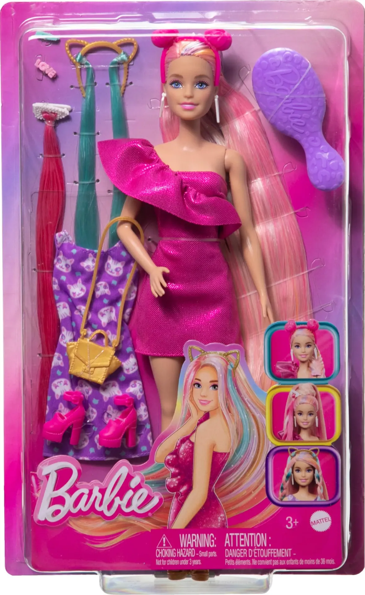 BarbieÂ®ï¸ Fun and Fancy Hairâ„¢ Cat Doll Caucasian JDC85