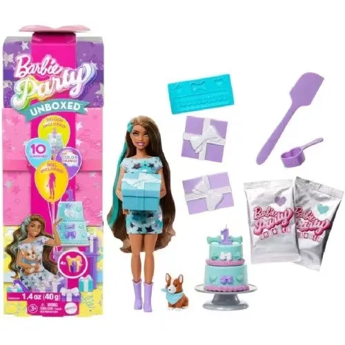 [1650568058] Barbie®️ Party Unboxed Reveal - Brunette JFG72