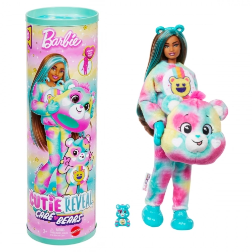 [1650568064] Barbie®️ Cutie Reveal Care Bears Series 2 Good Vibes Bear Dark Skin JF