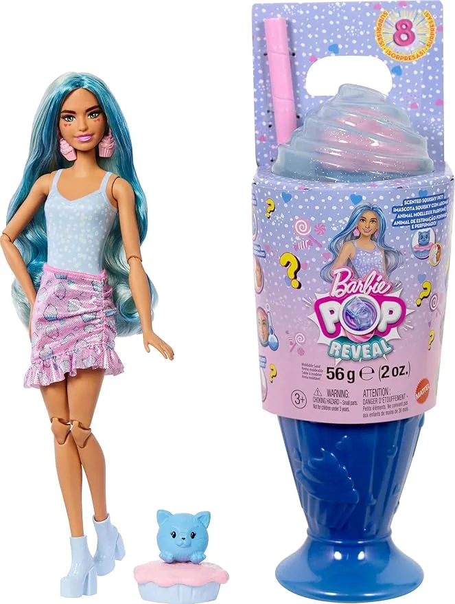 [1650568068] Barbie®️ Pop! Reveal Sweet Treats Series Blue Hair JFY61