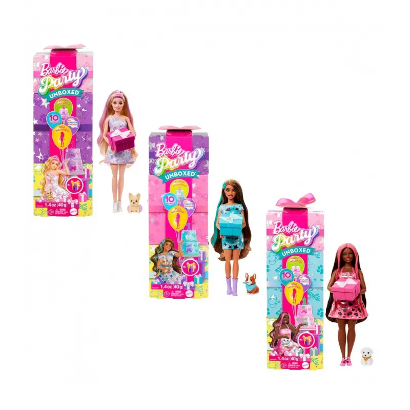 Barbie®️ Party Unboxed Reveal Glam Party Series Original JFY68