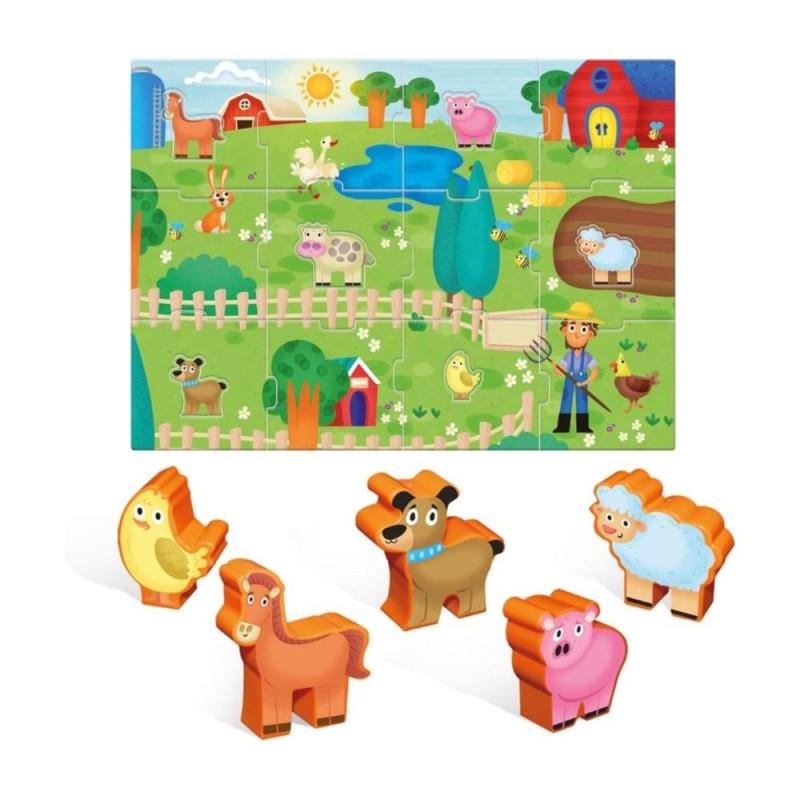 [17012007] Puzzle éducatif Carotina Baby Ferme Lisciani 67848
