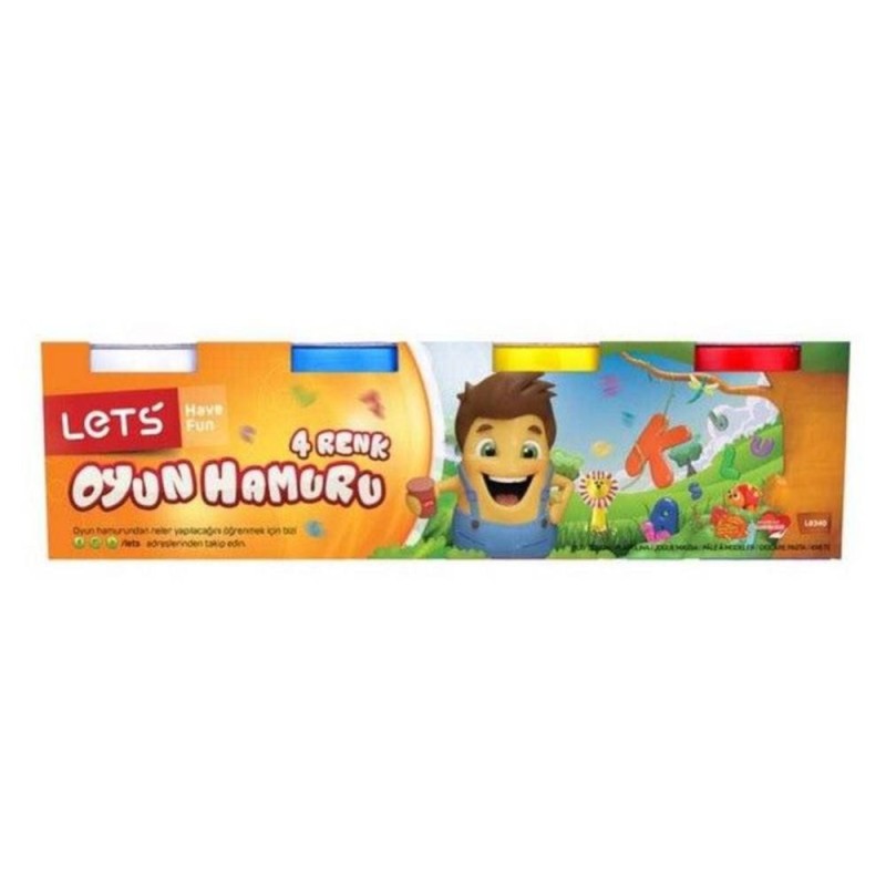LETS PATE A MODELER 4 COULEURS 600GR L8340